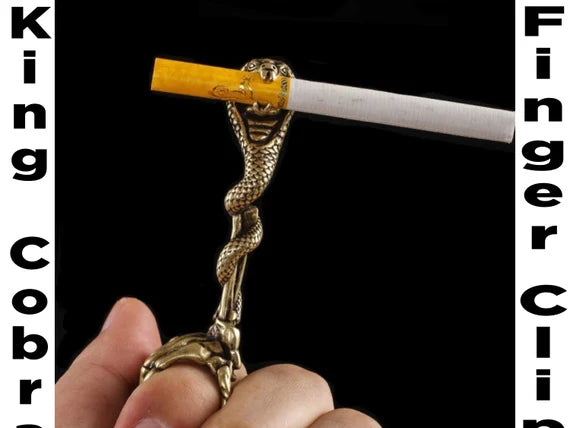 King Cobra Elegant Cigarette Holder For Your Finger, Snake Cigarette Holder, Elegant Cigarette Holder For Your Finger, Finger Clip