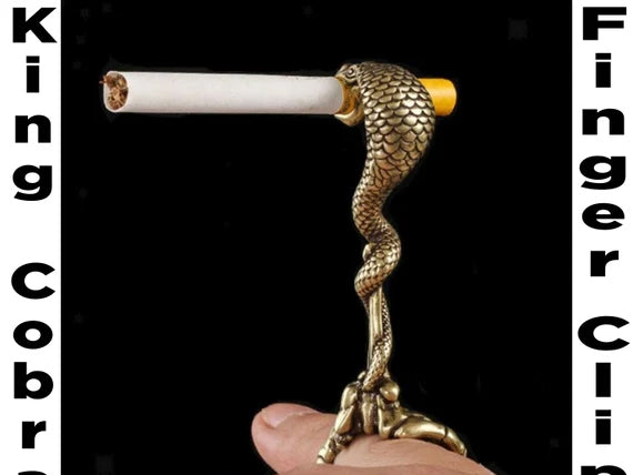 King Cobra Elegant Cigarette Holder For Your Finger, Snake Cigarette Holder, Elegant Cigarette Holder For Your Finger, Finger Clip