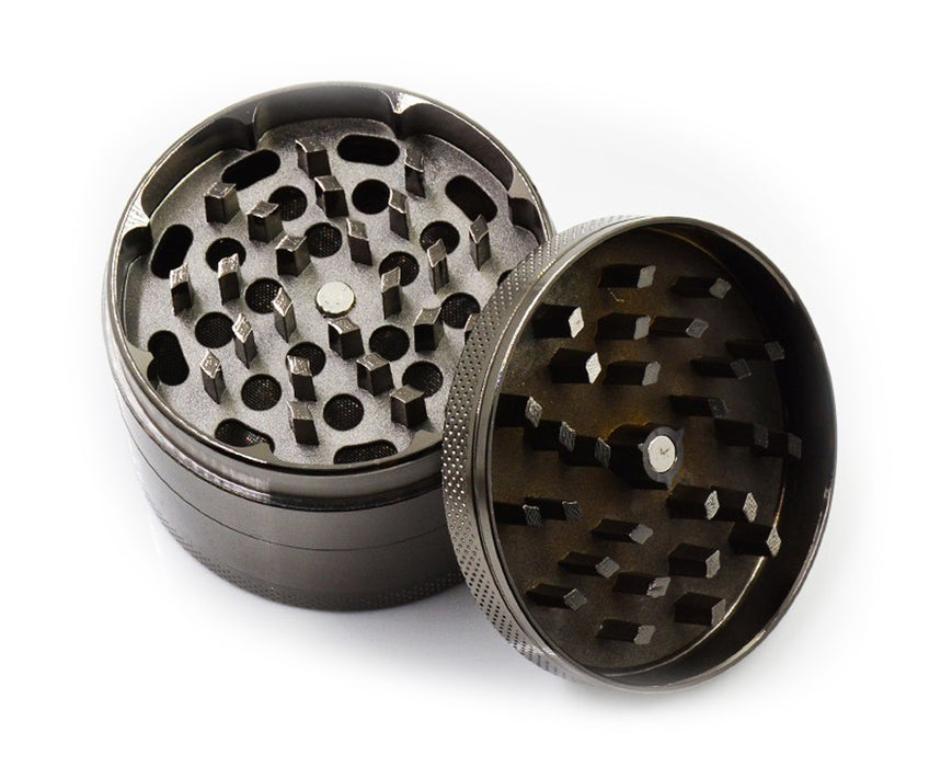 70's Hippie Grinder, Trippy Grinder, Hippy Grinder With Catcher, Peace Sign Grinder, Cute Herb Grinder, Extra Large 5 Piece Grinder