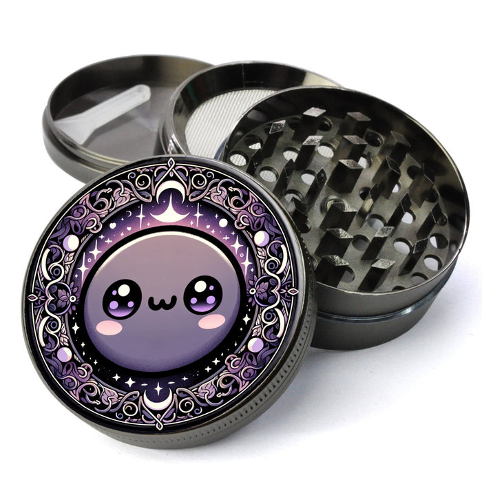 UWU Emote Grinder, Cute Grinder, Anime Grinder, Whimsigoth Grinder, Girly Grinder, Extra Large 5 Piece Grinder, Herb Grinder With Catcher