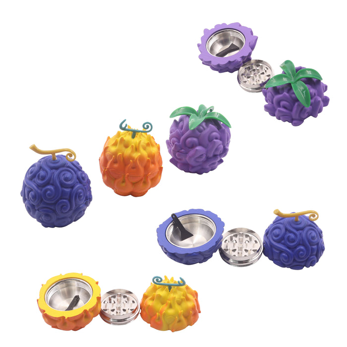 Devil Fruit Herb Grinder - Akuma No Mi Fruit Anime Grinder | Paramecia, Zoan, Logia Devil Fruit Herb Grinders | One Piece Anime Manga Inspired