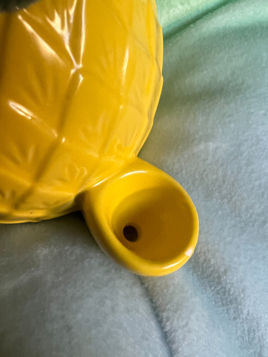 Tropical Pineapple Ceramic Coffee Mug and Pipe – Unique Dual-Use Design for Coffee and Herbs