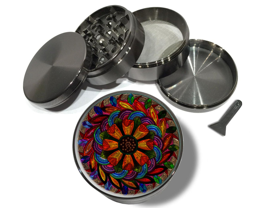 Stained Glass Mandala Spice Grinder
