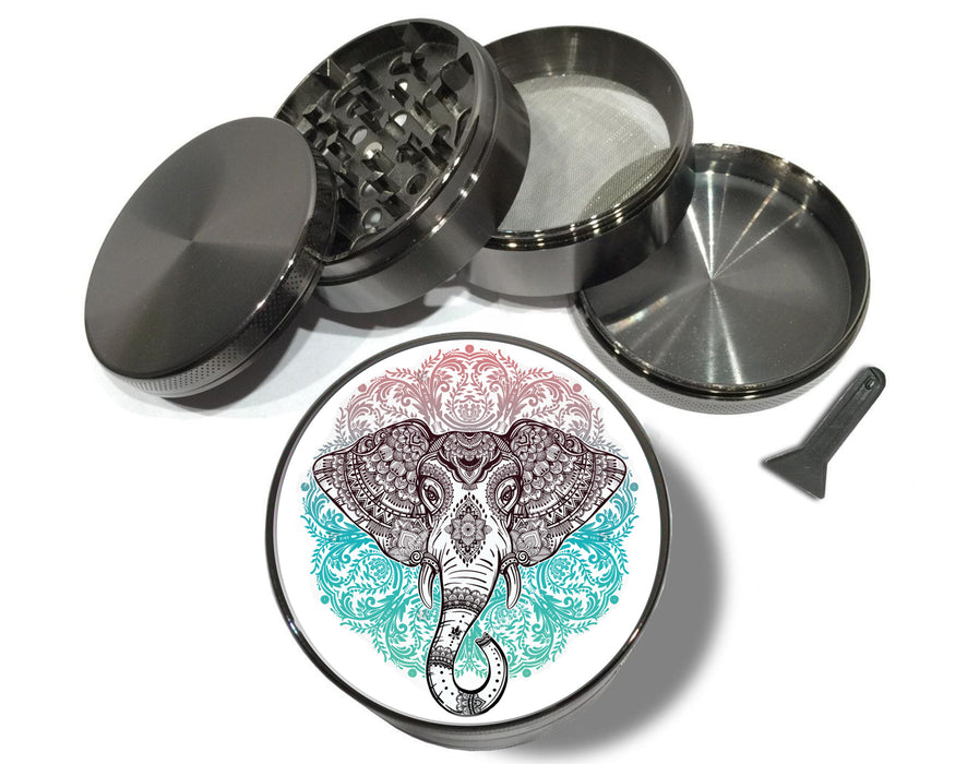 Elephant Colorful Mandala Spice Grinder