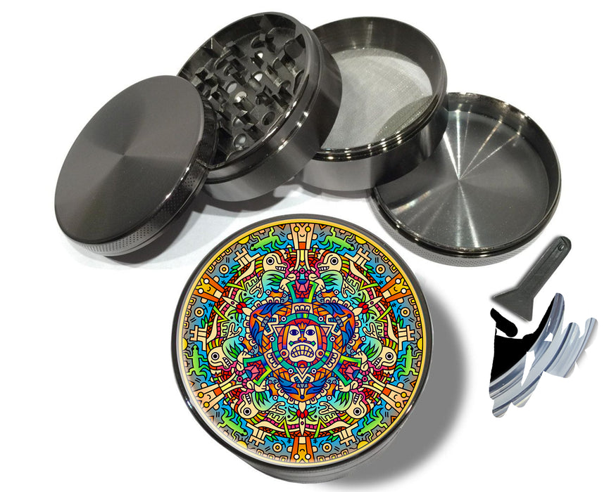 Aztec Mayan Design Spice Grinder