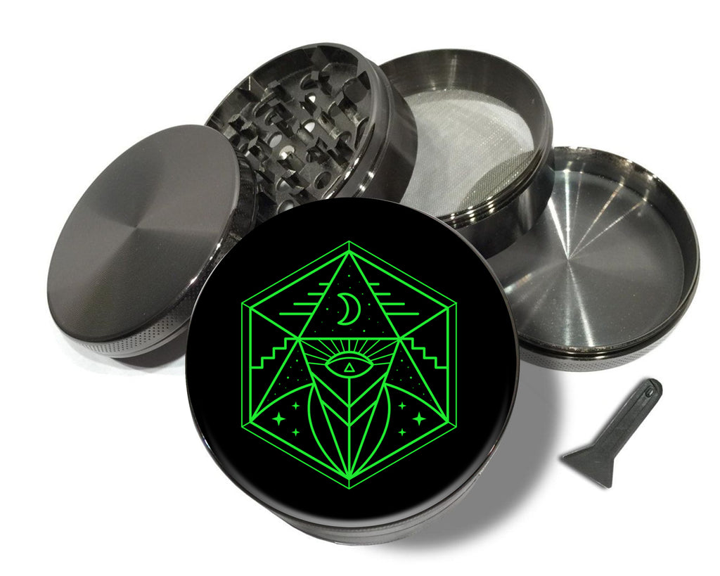 Eye Of Providence Spice Grinder Grey Grinder