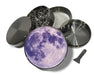 Purple Full Moon Aesthetic Celestial Art Spice Grinder Grey Grinder