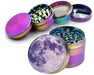 Purple Full Moon Aesthetic Celestial Art Spice Grinder Rainbow Grinder