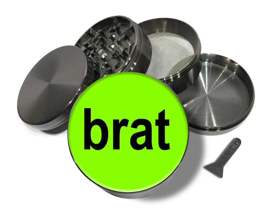 Brat Lime Green Grinder Spice Grinder Grey Grinder
