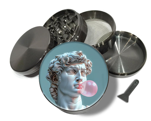 Michelangelo Statue Of David Blowing A Bubble Spice Grinder Grey Grinder