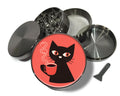 Retro Cat Minimalist Spice Grinder Grey Grinder