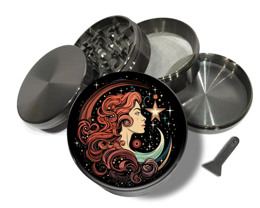 Celestial Moon Goddess Spice Grinder Grey Grinder