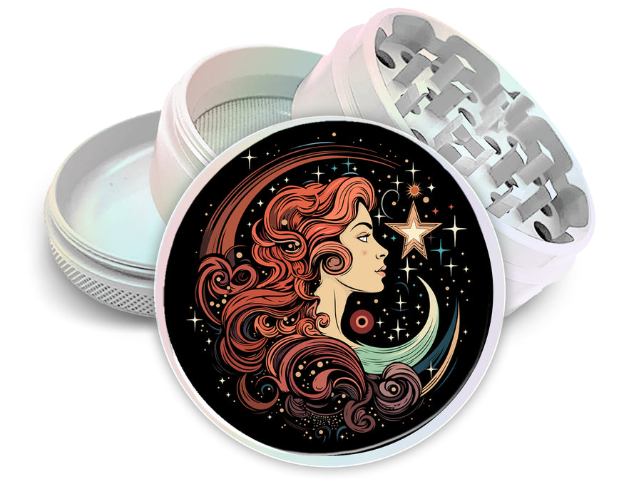 Celestial Moon Goddess Spice Grinder White Grinder