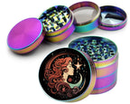 Celestial Moon Goddess Spice Grinder Rainbow Grinder