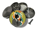 Midcentury Noir Cat Gentleman Spice Grinder Grey Grinder