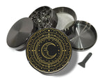 Celestial Crescent Mandala Spice Grinder Grey Grinder