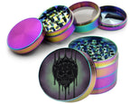 Melting Honeycomb Skull Spice Grinder Rainbow Grinder