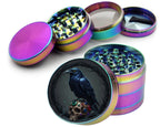 Raven Jeweled Skull Spice Grinder Rainbow Grinder