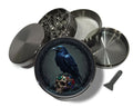 Raven Jeweled Skull Spice Grinder Grey Grinder