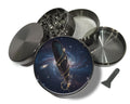 Cosmic Feather Talisman Spice Grinder Grey Grinder
