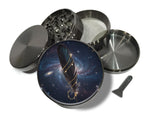 Cosmic Feather Talisman Spice Grinder Grey Grinder