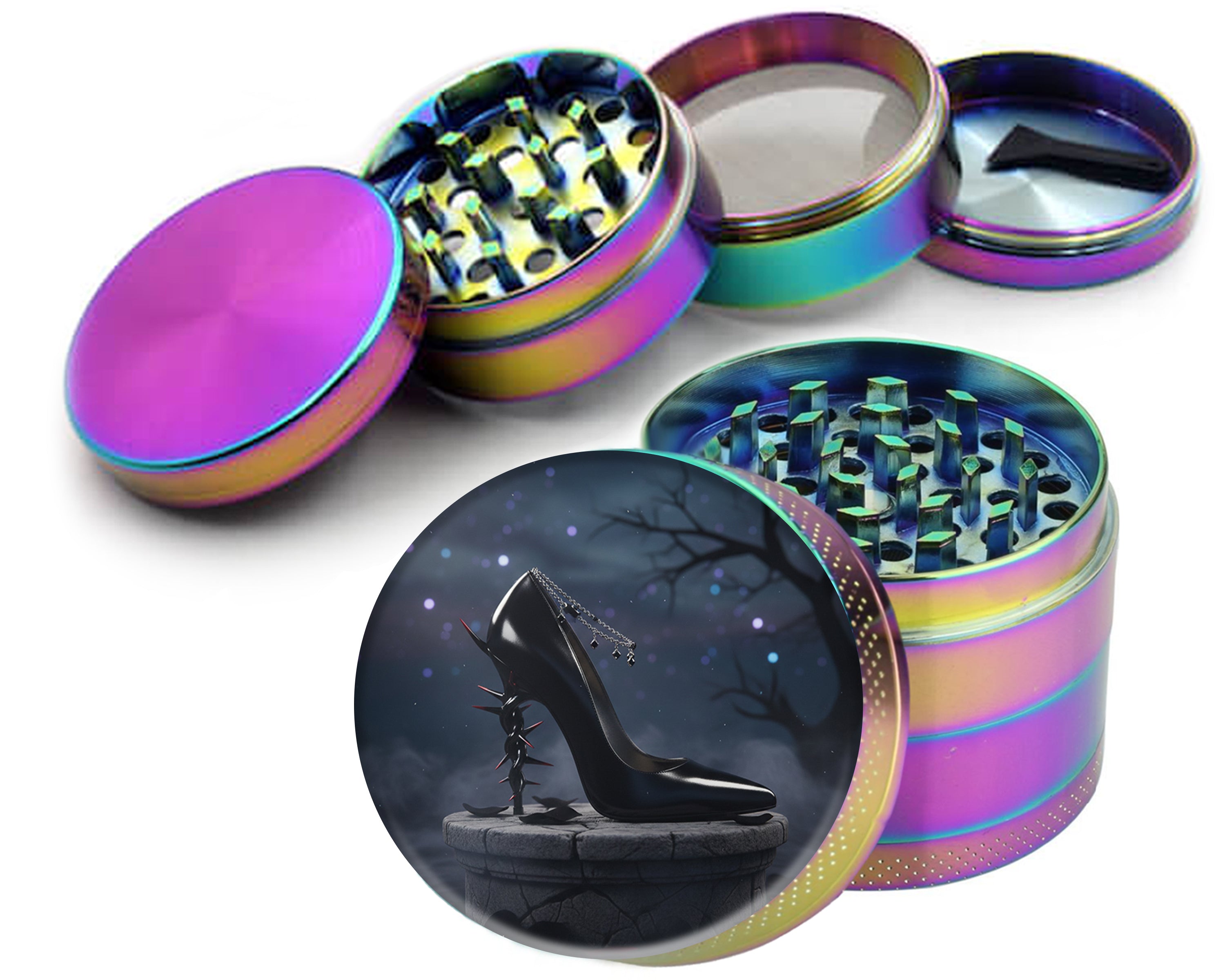 Thorned Stiletto at Dusk Spice Grinder Rainbow Grinder