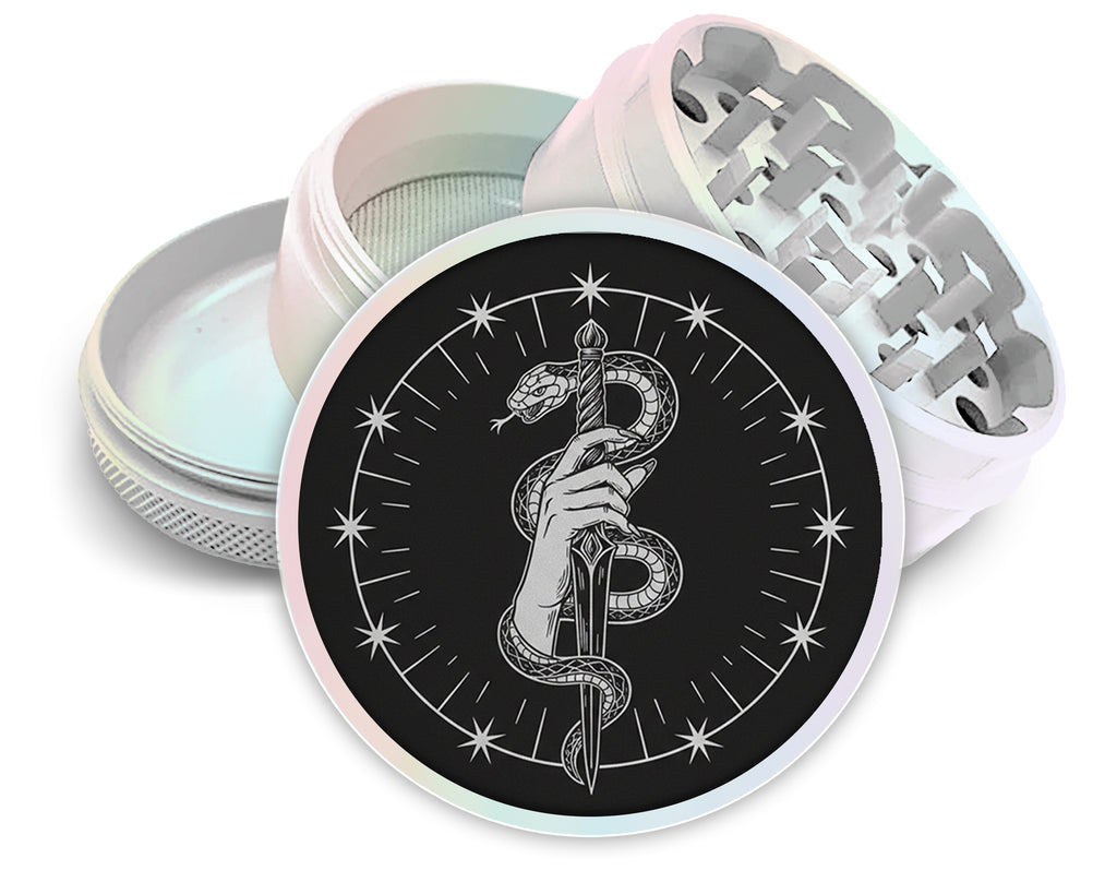 Serpent Dagger Sigil Spice Grinder White Grinder