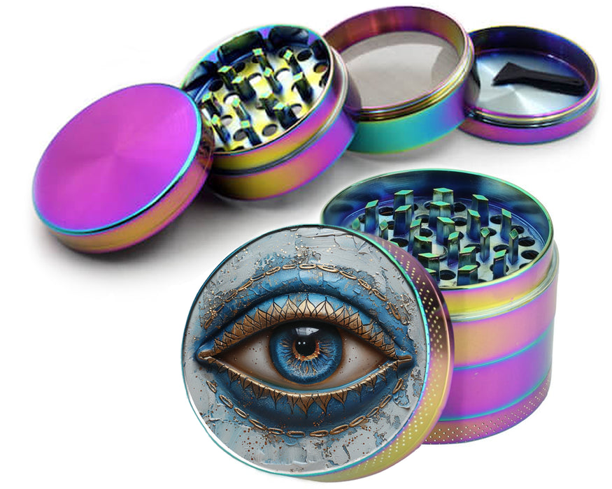 Modern Nazar Evil Eye Spice Grinder Rainbow Grinder