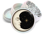 Celestial Moon Portrait Spice Grinder White Grinder