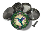 Art Nouveau Hummingbird Medallion Spice Grinder Grey Grinder