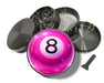 Glossy Pink Magic 8 Ball Pop Aesthetic Spice Grinder Grey Grinder