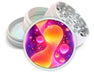 Trippy Psychedelic Lava Lamp Glow Design Spice Grinder White Grinder