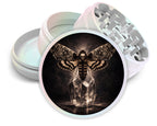 Crystal Skull Moth Spice Grinder White Grinder