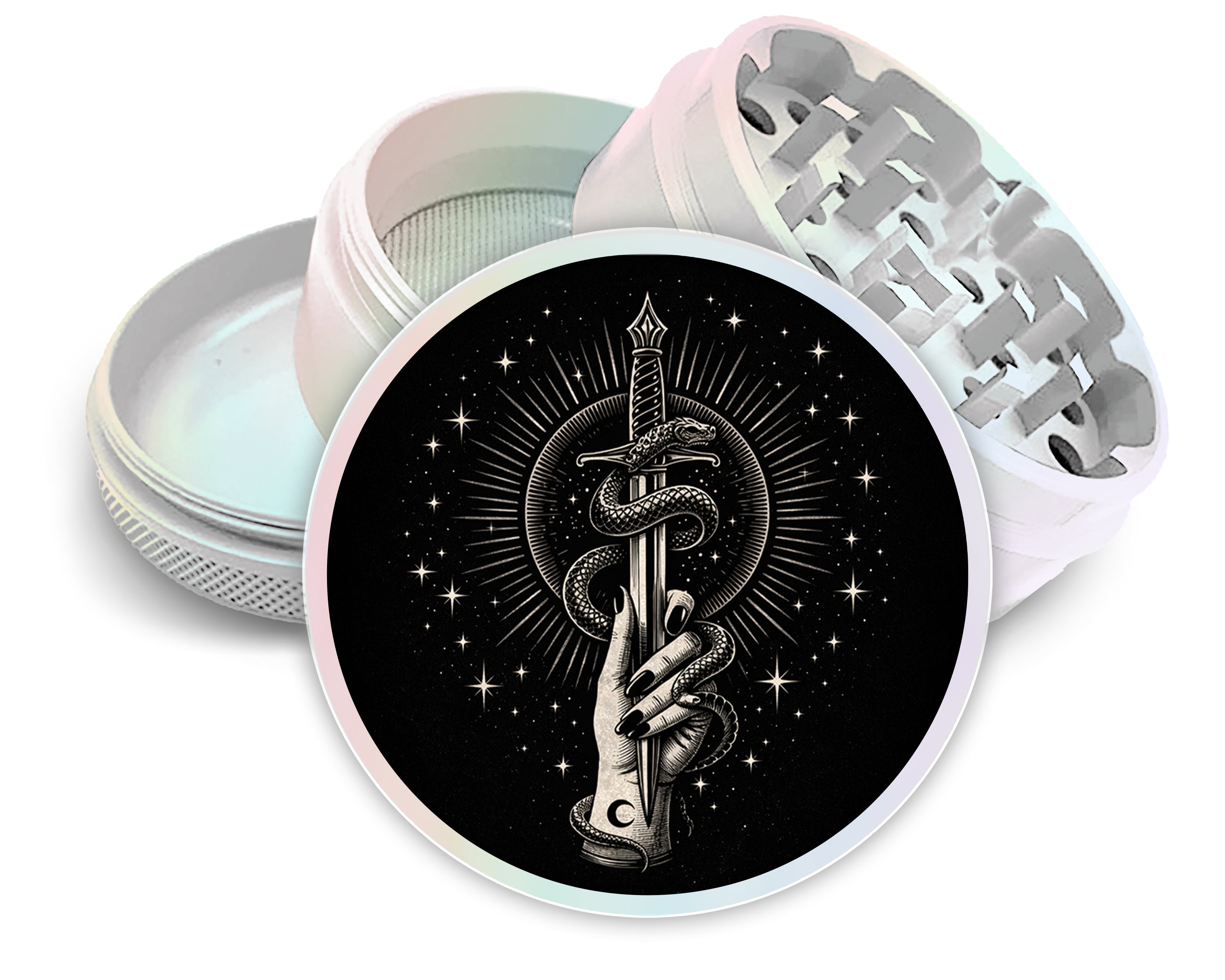 Serpent Blade Sigil Spice Grinder White Grinder
