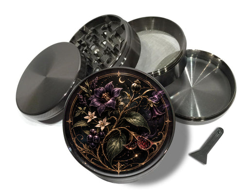 Botanical Alchemist Medallion Spice Grinder Grey Grinder