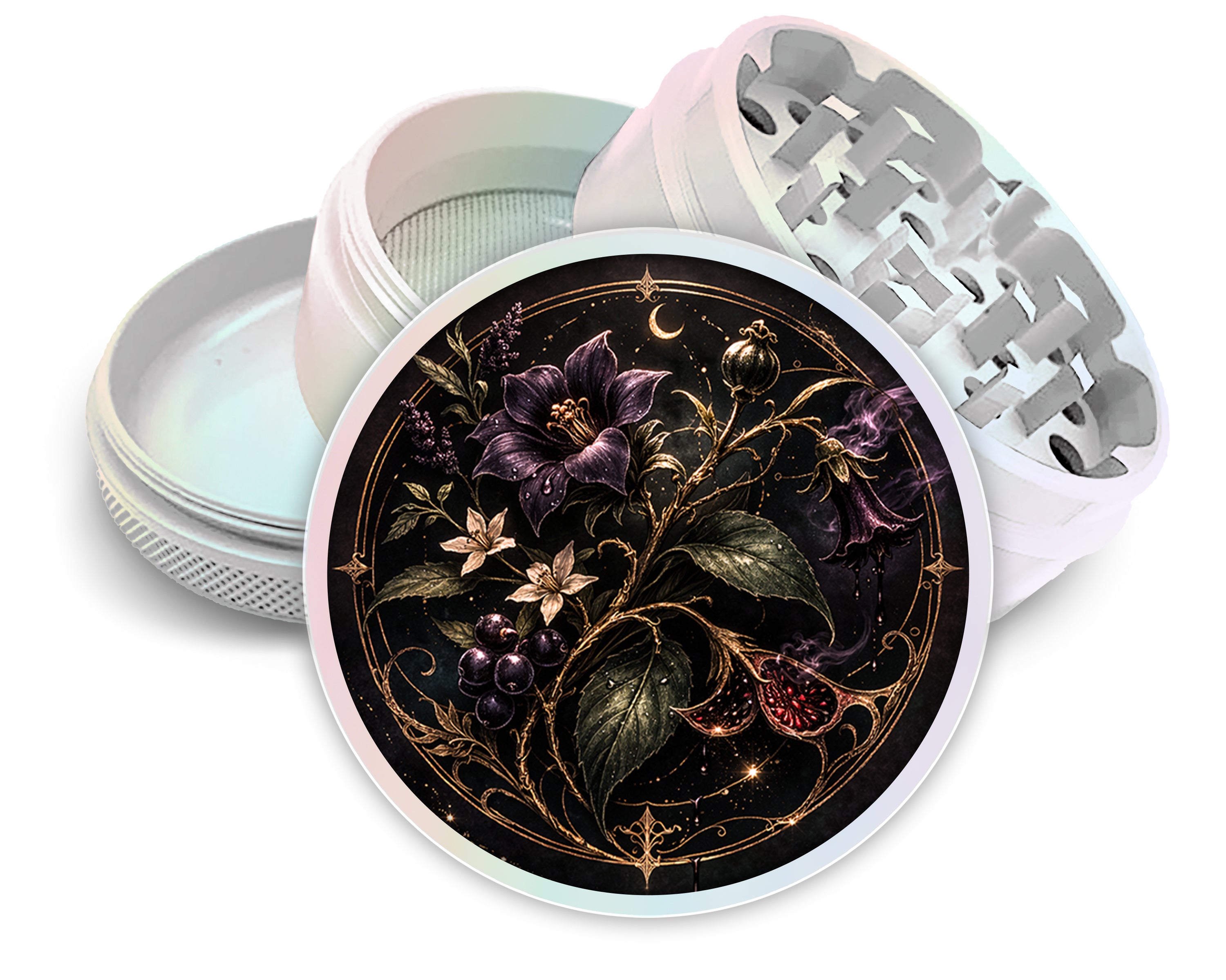 Botanical Alchemist Medallion Spice Grinder White Grinder