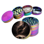 Black Celestial Feather Relic Spice Grinder Rainbow Grinder