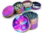 Glowing Lava Lamp Trippy Spice Grinder Rainbow Grinder