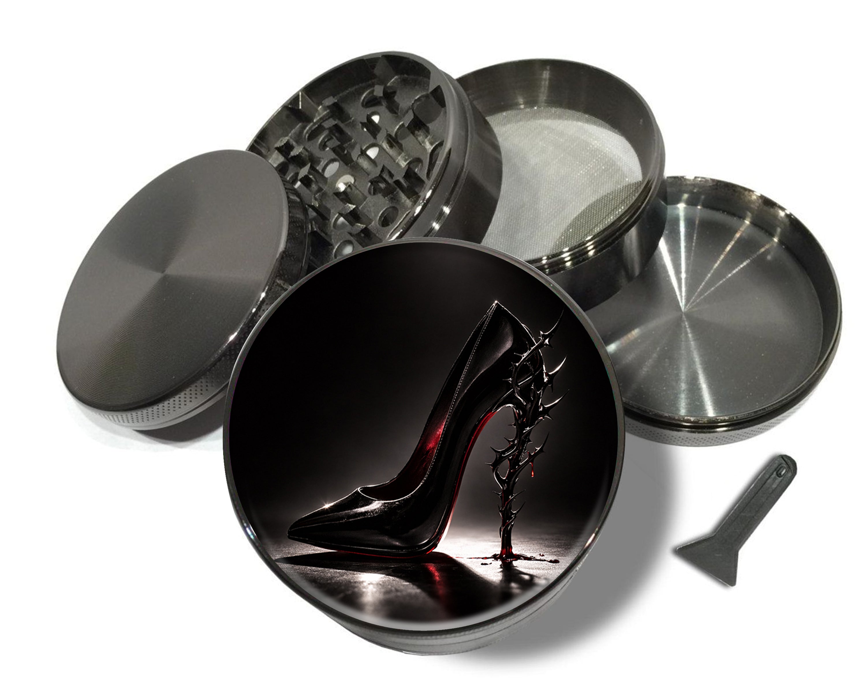Thorned Stiletto Noir Spice Grinder Grey Grinder