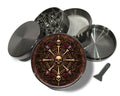 Skull & Rose Bone Mandala Spice Grinder Grey Grinder