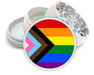 Progressive Pride Flag LGBTQ+ Inclusive Spice Grinder White Grinder