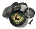 Golden Dripping Crescent Moon Spice Grinder Grey Grinder