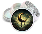 Golden Dripping Crescent Moon Spice Grinder White Grinder
