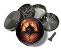 Forbidden Spellbook Sigil Spice Grinder Grey Grinder