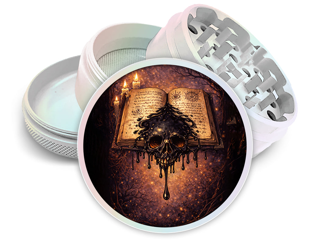Forbidden Spellbook Sigil Spice Grinder White Grinder