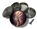 Crimson Clawed Skeleton Hand Spice Grinder Grey Grinder