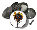 Honeycomb Skull Drip Spice Grinder Grey Grinder
