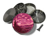 Pink Starry Night Vaporwave Van Gogh Art Spice Grinder Grey Grinder