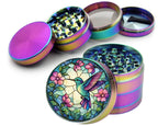 Stained Glass Hummingbird Spice Grinder Rainbow Grinder