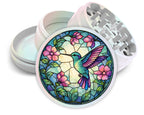 Stained Glass Hummingbird Spice Grinder White Grinder